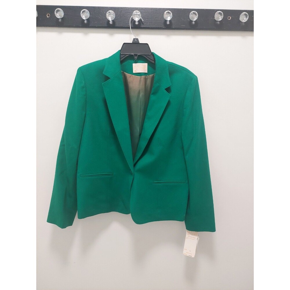 Vintage Pendleton Wool Jacket Green Size 14 With Tags
